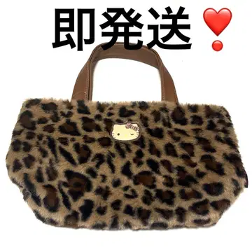 온라인 완판템 시마무라 키티 토트백 레오파드 무늬 갸루