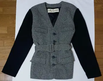 Sabby Genteel 샵 채널 트위드 블랙X그레이 자켓