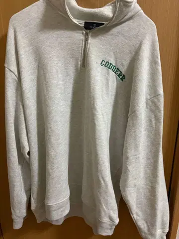 MONO-MART CODDER 자수 하프 지퍼 맨투맨 [ 당일 발송 ]