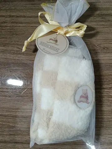 룸삭스 화이트/베이지 푸우