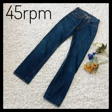새상품급 45R 45rpm 데님 팬츠 28 인디고 블루 일본제