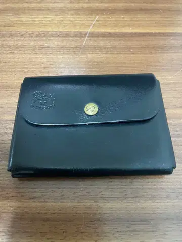 일비종떼 블랙 가죽 코인 케이스