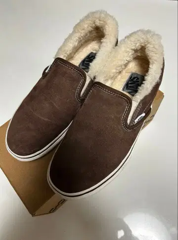 VANS 슬립온 SLIP ON FUR CHOCO 24