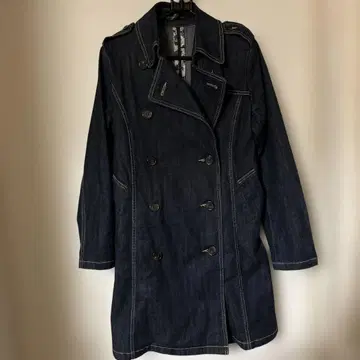 London Denim 다크 데님 트렌치코트 L 사이즈