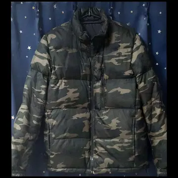 가격 인하 UNIQLO 카모플라쥬 다운 자켓
