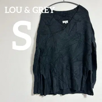 LOU & GREY [ S ] 블랙 V넥 니트 오버 사이즈 블랙