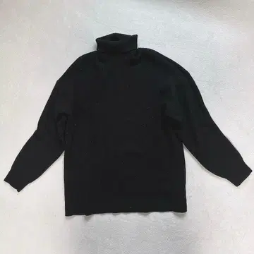 레이지블루 리브 니트 터틀넥 스웨터 심플 캐주얼 L