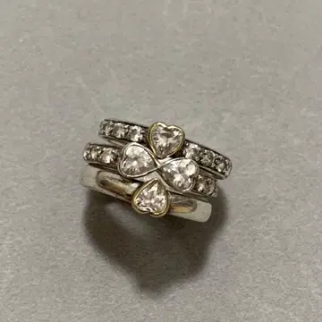 스타 주얼리 실버 반지 3연 사이즈 8호