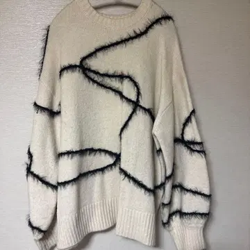 DISCOAT 프린지 긴팔 스웨터