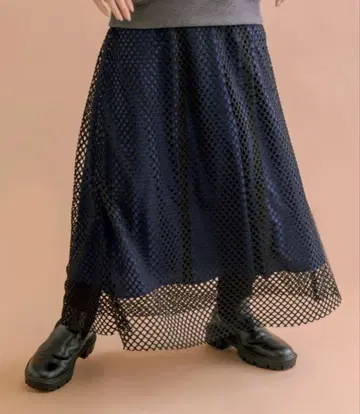 [ 미사용 택 포함 ] 이아파피요네 스미스타일 메쉬 스커트