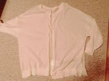 hagumu 화이트 7부 소매 가디건 M 미사용 새상품