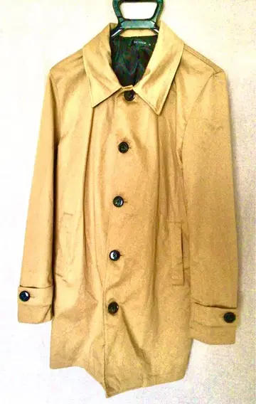 남성용 베이지 스텐카라 코트 M 롱