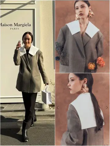 [ MaCO ] 세일러 카라 테일러드 자켓 탈부착 카라 오버 사이즈