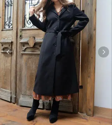 RESEXXY 롱 자켓 코트 블랙