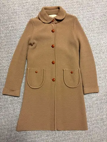 [ manna ] 사슴 무늬 니트 롱 코트