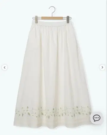 [내일까지 판매] Samansa Mos2 꽃무늬 자수 개더 스커트