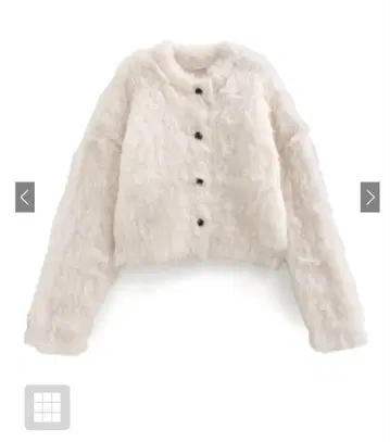 라운드넥 샤기 숏 기장 가디건