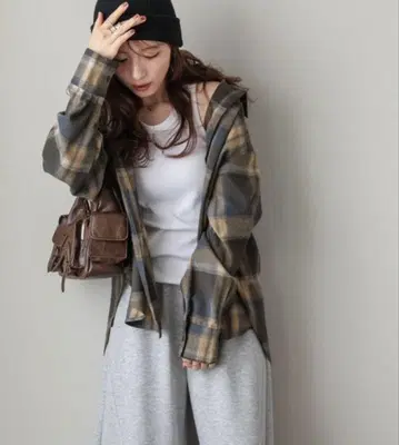 la-gemme 빈티지 체크 셔츠