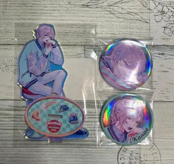 니지산지 카나에 뉴 레트로 스타일 캔뱃지 아크릴 스탠드