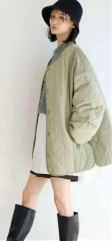 [ 새상품 ] LOWRYS FARM 퀼팅 블루종