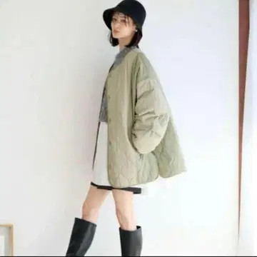 [ 새상품 ] LOWRYS FARM 퀼팅 블루종