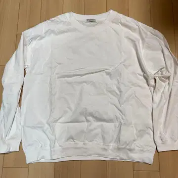 남성용 롱T셔츠 화이트 L 사이즈