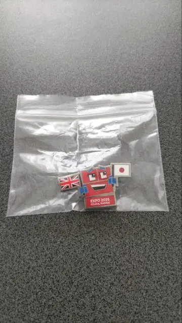 [새상품 미사용] 오사카 간사이 만박 영국관 캐릭터 피크 핀 배지