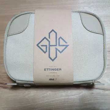 ETTINGER 트래블 파우치 베이지 퍼스트 클래스 ANA 한정판