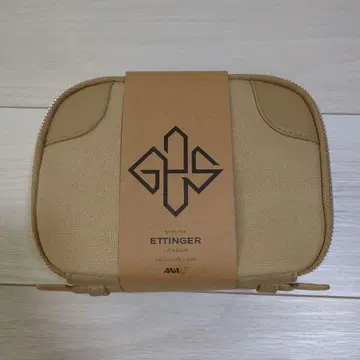 ETTINGER 트래블 파우치 베이지 퍼스트 클래스 ANA 한정판