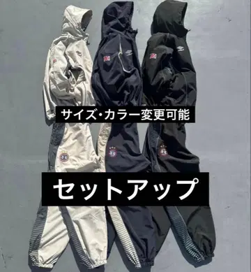 9090 umbro Gradation Nylon Hooded Jacket