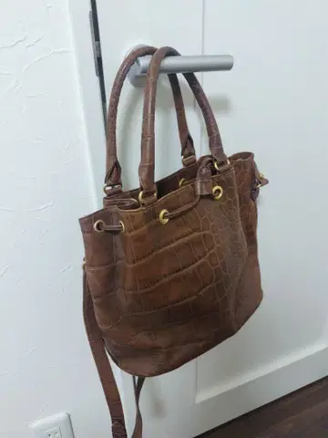 [ SONIA RYKIEL ] 백 브라운 가죽