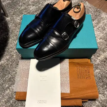 EDWARD GREEN 더블 몽크 스트랩 가죽 신발