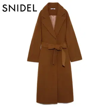 snidel 허리 마크 울 코트