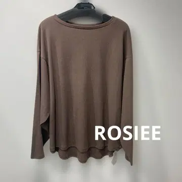 ROSIEE 리브 시어 탑 브라운