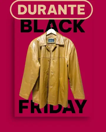 Durante 베이지 가죽 코트