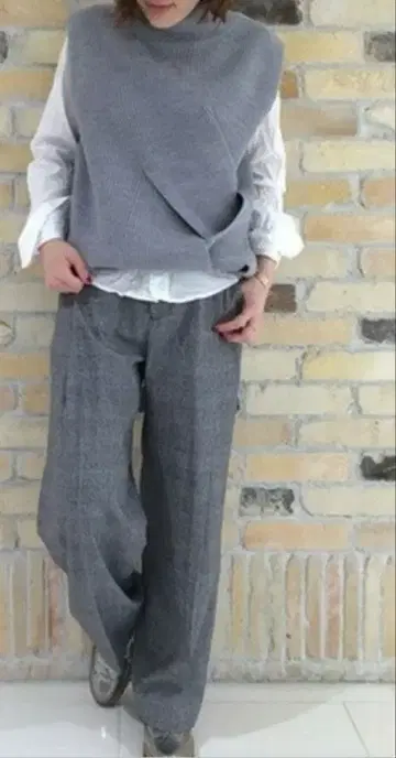 JOURNAL STANDARD 양아제 크로스 니트 베스트