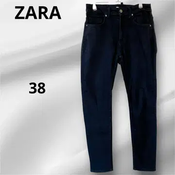 자라 데님 청바지 스키니 레깅스 슬림 블랙 38