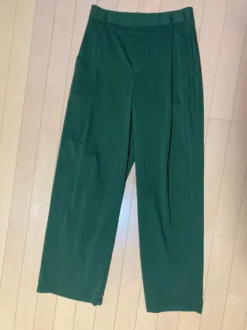 IENA 코튼 나일론 와이드 테이퍼드 팬츠