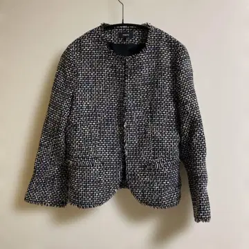 [ 새상품급 ] Theory 노카라 트위드 자켓