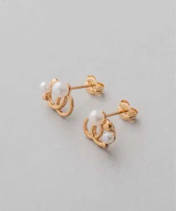 ete 버블 펄 귀걸이 골드