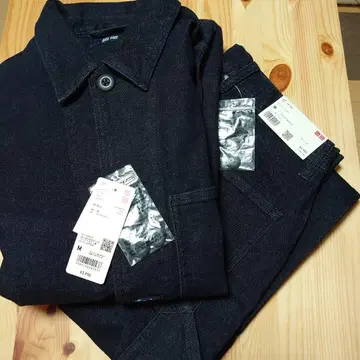 [ 미사용 새상품 ] UNIQLO 데님 셋업 M 사이즈