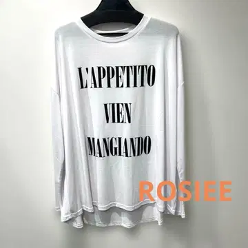 ROSIEE 모달 롱 T 화이트