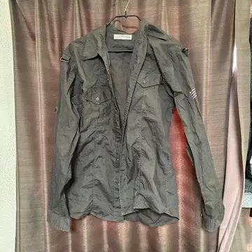 RUSH HOUR 셔츠 긴팔 L 러쉬아워 카키 그레이