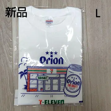 오키나와 세븐일레븐 한정판 오리온 맥주 콜라보 T셔츠 L 사이즈