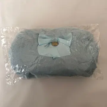 메종 드 플뢰르 스카이블루 퍼 안경 케이스 파우치