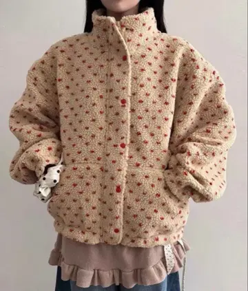 GEMEDA 도트 보아 자켓