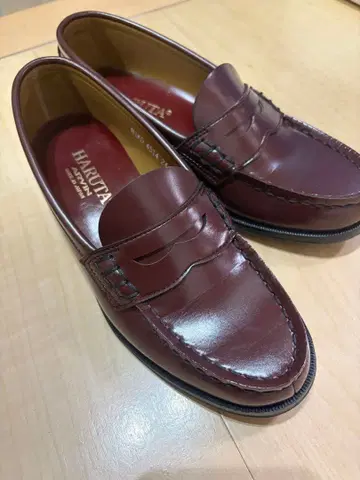 HARUTA 로퍼 24.5cm 다크 브라운