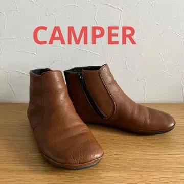 CAMPER 캠퍼 숏부츠 앵클부츠 브라운 가죽 36