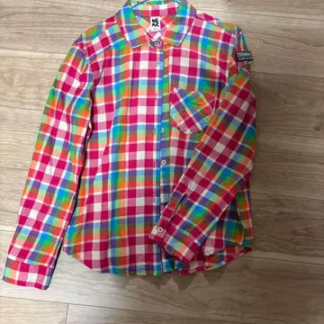 ZUMBA 체크 무늬 긴팔 셔츠 멀티 컬러