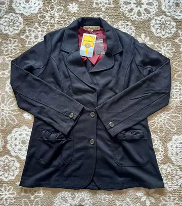 블랙 버튼 자켓